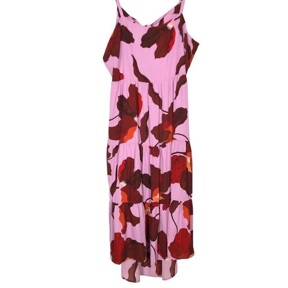 Sanctuary Get Away Dress Floral Cutout Tie Back Tiered Maxi Enchanted NWT 3X - Picture 2 of 8